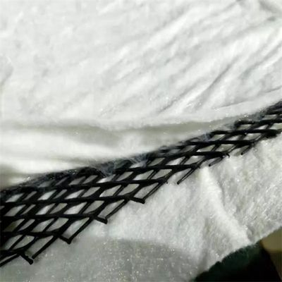 Red de drenaje compuesta 3D de HDPE con geotextil de PP para drenaje y protección de carreteras