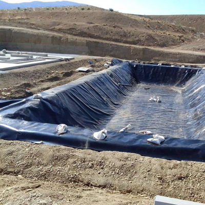 Granja de pescado Liner de estanque HDPE Geomembrana longitud 50-200m Negro Blanco Azul Verde personalizado