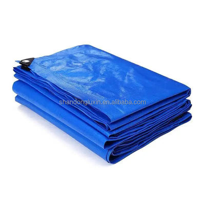 Superficie de tratamiento de LDPE Revestimiento azul PE Tarpaulin 200gsm 2m*100m Rollo de cubierta de lona hoja
