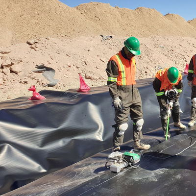 HDPE Liner Geomembrana de 0,75 mm para el revestimiento de vertederos de la presa del tanque artificial del lago de 1,0 mm