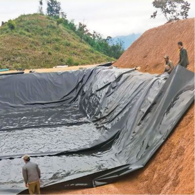 0.75mm Geomembrana HDPE impermeable para el tanque de lago artificial Liner de revestimiento de vertederos