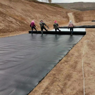 ASTM GRI-GM13 Estándar 1 mm 2 mm de geomembrana de HDPE para estanques de pescado para piscifactoría