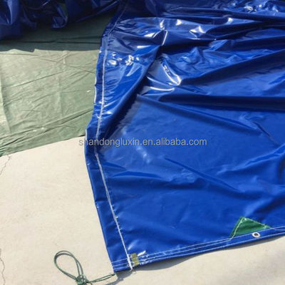 Populares de diferentes tamaños Tejido revestido con lonas de lona de carpa en naranja vibrante