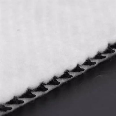 Geocompuesto de drenaje de plástico 3D con Geonet de 8 mm x 6 mm y Geotextil de fibra larga