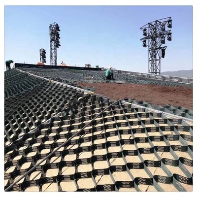 DISTANCIA DE SOLDADOR Geocella de HDPE de 330 mm a 1000 mm para el control de la erosión y la estabilización de las carreteras