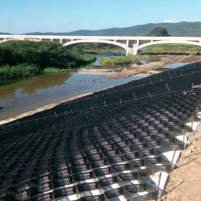 Construcción de carreteras Geocell HDPE Geocell con rejilla de grava texturizada y perforada
