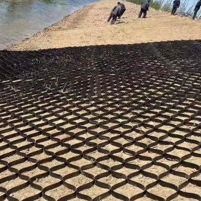 Construcción de carreteras Geocell HDPE Geocell con rejilla de grava texturizada y perforada