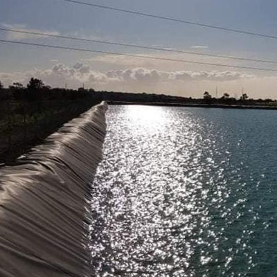 1 mm de revestimiento de geomembrana de HDPE para piscifactoría de camarón, estanque de vida útil de 10 años