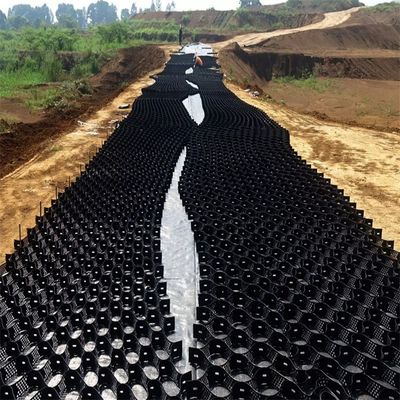 1000-1420N / 10CM Resistencia al pelado Geocellas de HDPE para carreteras de grava