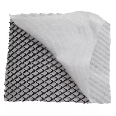 Red de drenaje compuesta 3D de HDPE con geotextil de PP para drenaje y protección de carreteras