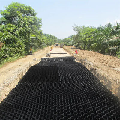 Dirección de conducción de geocell para el control de la erosión 50mm distancia de soldadura y tablero de drenaje del jardín