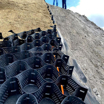 Instalación en el sitio Servicio postventa Red de grava geocelular caliente para la construcción de presas