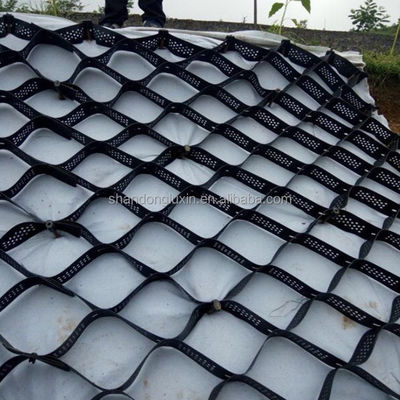 Productos de tierra negra Hdpe Geocel para el revestimiento de calzada de grava Geocel lisa
