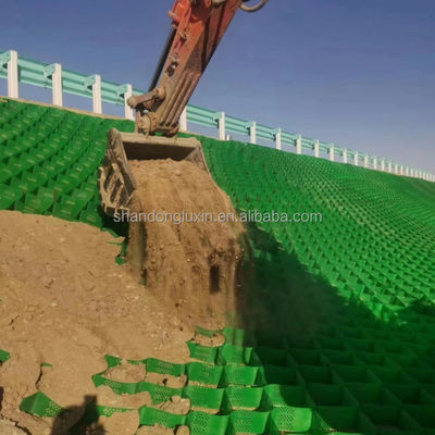 Productos de tierra negra Hdpe Geocel para el revestimiento de calzada de grava Geocel lisa