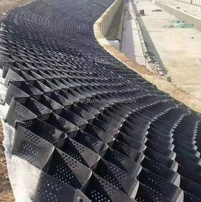 Geocell HDPE para estabilización de grava y refuerzo de paredes de contención