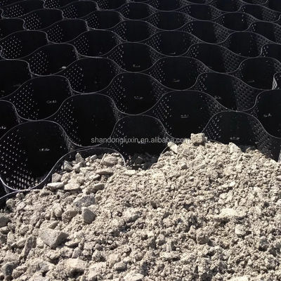 Geocell HDPE para estabilización de grava y refuerzo de paredes de contención