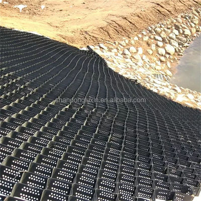 Geocella de HDPE lisa para una pared de contención duradera en la construcción de carreteras y ferrocarriles