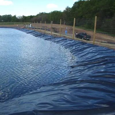 Geomembranas 1 mm 2 mm Impermeable de tanque Revestimiento de presa Piscinas Piscinas de pescado estanques de granja Revestimiento HDPE