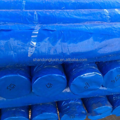 Protección UV PE Tarpaulin Poly Tarpa con la hoja de tejido de plástico reforzado estilo de rayas