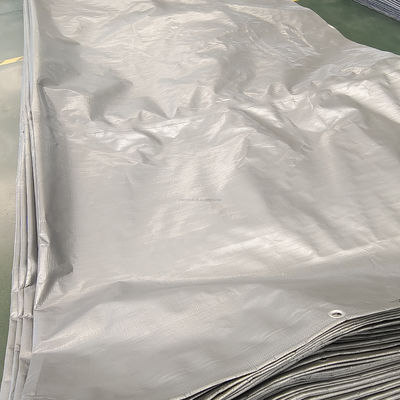 Capa exterior y camping PE Hoja de lonas para camiones/coches/barcos Capa azul/blanco