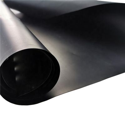 0.5mm Liner de geomembrana de HDPE negro para estanque de granja de camarones de pescado de ambos lados con textura / suave