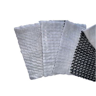 densidad Geonet de drenaje de polietileno plástico con adhesivo de geotextil de 6 mm de grosor