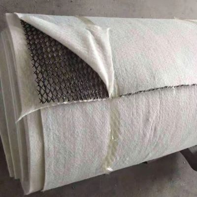 densidad Geonet de drenaje de polietileno plástico con adhesivo de geotextil de 6 mm de grosor