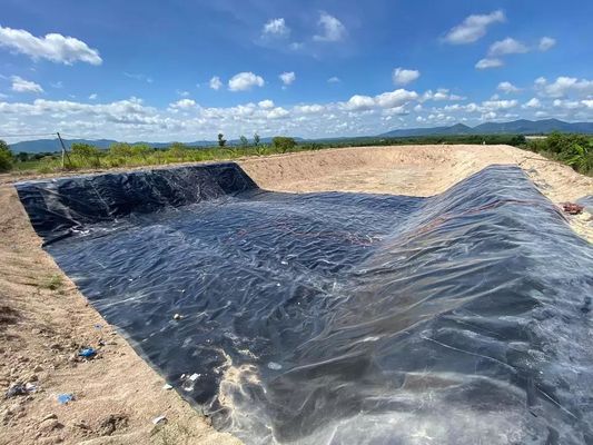 500 micrones Revestimiento de presas Precios Geomembrana HDPE impermeable para piscifactoría Revestimiento de estanques