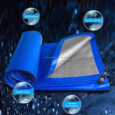 Las hojas de lonas impermeables para cubrir camiones cubren contenedores de 20 pies de tejido HDPE