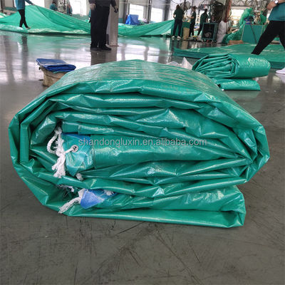 Tarpón rayado Tarpón PE en azul PE Tarpón impermeable con rayas Material HDPE