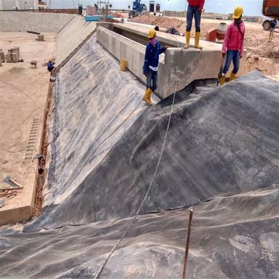 Piscina de peces Doble Liso HDPE Liner de estanque 1 mm 2 mm Geomembrana Hoja de plástico impermeable