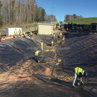 Hoja de geomembrana de HDPE de 1 mm para el revestimiento de estanques de piscifactorías Resistente a los rayos UV y a los productos químicos