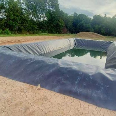Granja de pescado Liner de estanque HDPE Geomembrana longitud 50-200m Negro Blanco Azul Verde personalizado