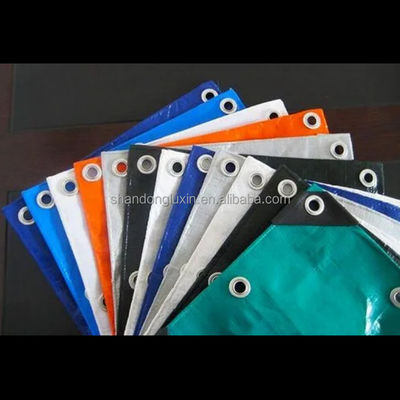 Tejido revestido de lonas resistentes al agua con tratamiento UV y el ojo de aluminio a un precio competitivo