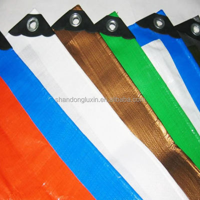 Otros tejidos Tarpaulin cubierta resistente al agua de uso regular y de trabajo pesado Tarpa hoja de tierra de varios tamaños 50-300gsm