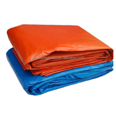 Sillón PE impermeable lonas de servicio pesado Azul/Naranja con bloqueador UV y durabilidad