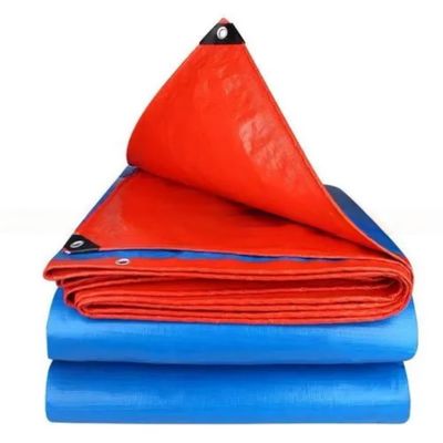 Impresión de logotipo 120 gramos Ancho 4 m Tarpaulín PE resistente al agua fuerte Tarpaulín recubierto HDPE