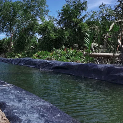500 Micrones HDPE Liner de presa de estanque para la granja Earch Lining de presa en Kenia espesor 0.2mm-3mm