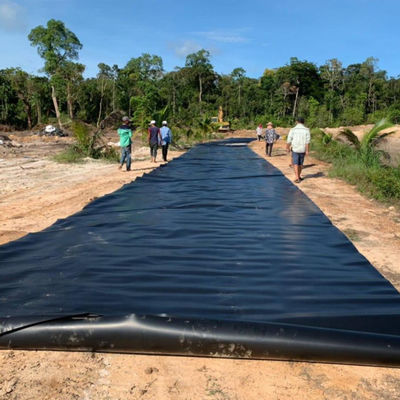 500 Micrones HDPE Liner de presa de estanque para la granja Earch Lining de presa en Kenia espesor 0.2mm-3mm
