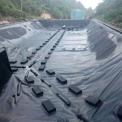 Superficie doble lisa 0,5 mm LDPE LLDPE HDPE Geomembrana para el revestimiento de presas de la industria pesquera