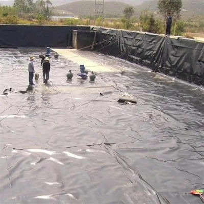 Superficie doble lisa 0,5 mm LDPE LLDPE HDPE Geomembrana para el revestimiento de presas de la industria pesquera