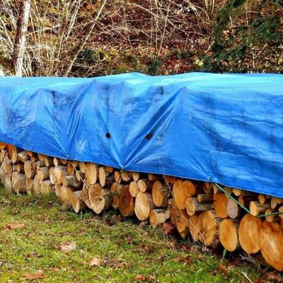 Hoja de lonas de tejido PE revestida con LDPE para cubiertas de carpas y camiones en material impermeable