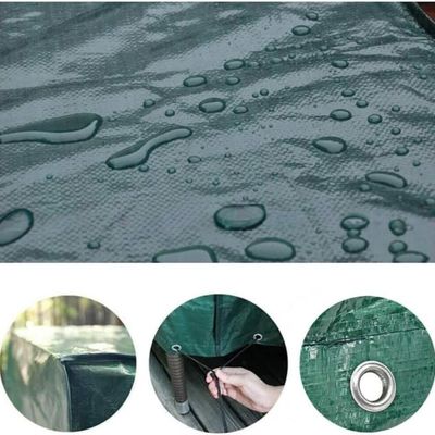 Hoja de lonas de tejido PE revestida con LDPE para cubiertas de carpas y camiones en material impermeable