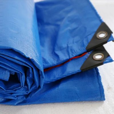 50-300gm Tejido de polietileno azul PE Tarpaulin tejido para cubierta de protección exterior