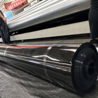 Doble revestimiento de geomembrana de HDPE liso para impermeabilización de 2 mm en estanques y vertederos de piscifactorías