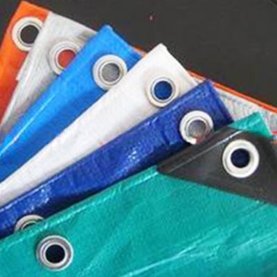 Capa de lonas de carpa de la tienda de estanques de pescado personalizada 240GSM lonas para la cubierta del remolque del coche PE impermeable