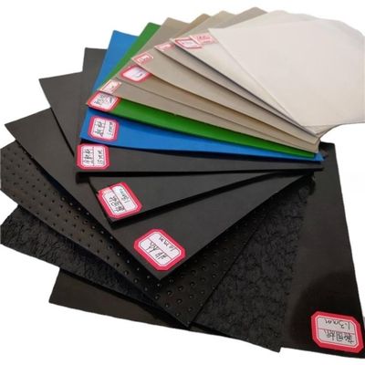 espesor 0,2 mm-3 mm Hoja de HDPE azul 15-20 Mil Hoja de plástico impermeable de alta elongación