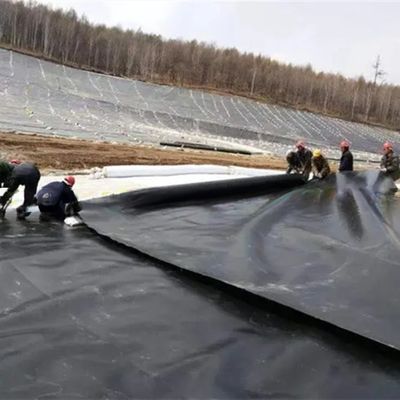 0.1mm-2.5mm espesor geomembrana de plástico HDPE depósito de peces para la piscifactoría de aislamiento de aguas