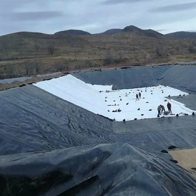 1.0mm Geomembrana 2mm Hdpe Geomembrana 20 Mil Liner de estanque para geomembranas 1m-8m ancho