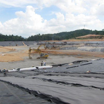 1.0mm Geomembrana 2mm Hdpe Geomembrana 20 Mil Liner de estanque para geomembranas 1m-8m ancho